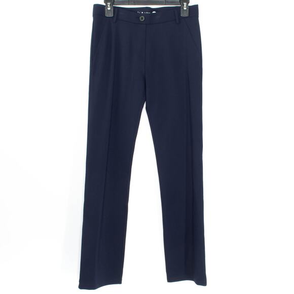 Betabrand Dress Pants Yoga Straight Leg Minimalist Capsule Career Blue Medium - Picture 1 of 3